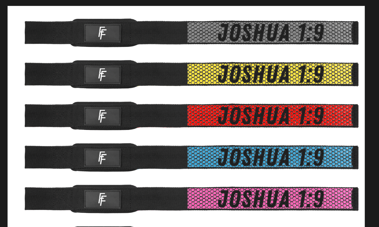 Premium Weight Lifting Straps Joshua 1:9